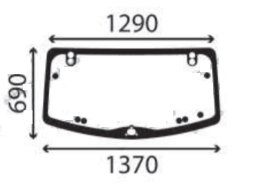 Ανταλλακτικό κρύσταλλο εμπρόσθιο