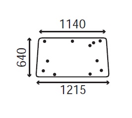 Ανταλλακτικό κρύσταλλο οπίσθιο πάνω