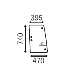 Ανταλλακτικό κρύσταλλο πλαϊνό αριστερό