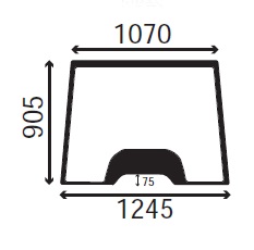 Ανταλλακτικό κρύσταλλο εμπρόσθιο