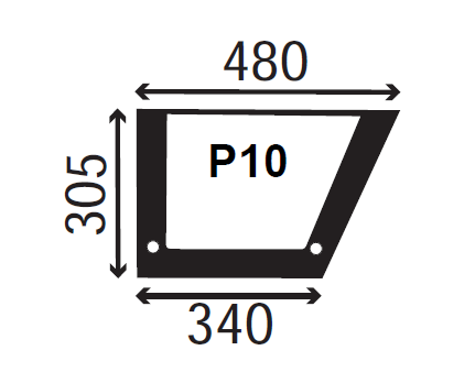 Ανταλλακτικό κρύσταλλο πόρτας αριστερής κάτω