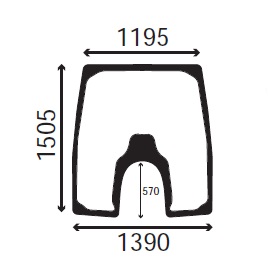 Ανταλλακτικό κρύσταλλο εμπρόσθιο