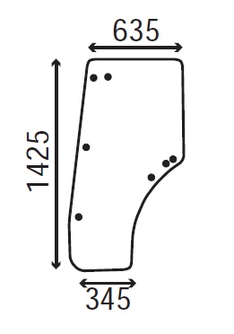 Ανταλλακτικό κρύσταλλο πόρτας