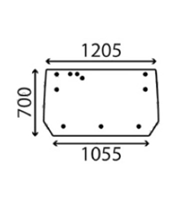 Ανταλλακτικό κρύσταλλο οπίσθιο