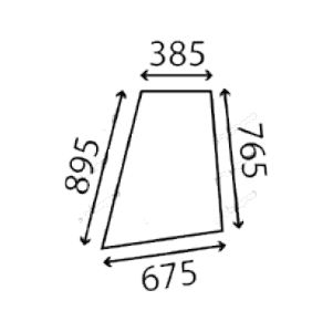 Ανταλλακτικό κρύσταλλο πόρτας αριστερής/δεξιάς άνω