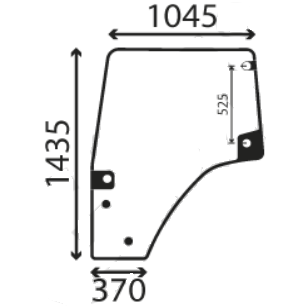 Ανταλλακτικό κρύσταλλο αριστερής πόρτας