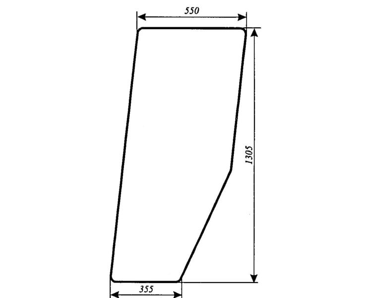 Ανταλλακτικό κρύσταλλο πόρτας αριστερής/δεξιάς