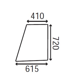 Ανταλλακτικό κρύσταλλο πόρτας αριστερής/δεξιάς άνω