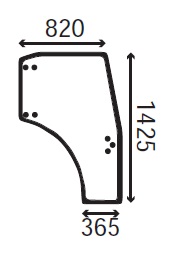 Ανταλλακτικό κρύσταλλο δεξιάς πόρτας