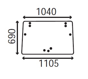 Ανταλλακτικό κρύσταλλο εμπρόσθιο