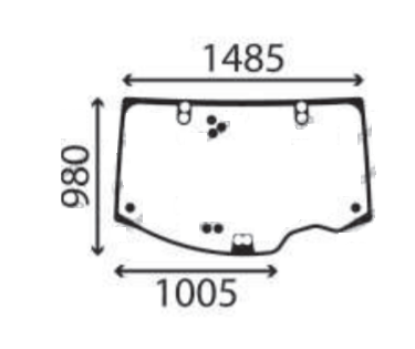 Ανταλλακτικό κρύσταλλο οπίσθιο