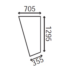 Ανταλλακτικό κρύσταλλο πλαινό αριστερό/δεξί εμπρός