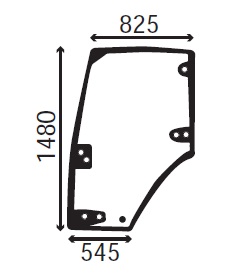 Ανταλλακτικό κρύσταλλο αριστερής πόρτας