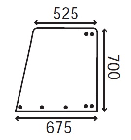 Ανταλλακτικό κρύσταλλο οπίσθιο
