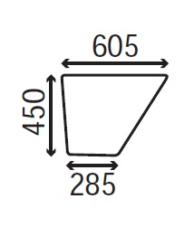 Ανταλλακτικό κρύσταλλο πόρτας αριστερής/δεξιάς κάτω