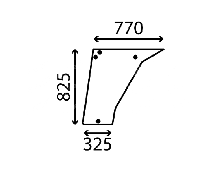 Ανταλλακτικό κρύσταλλο πόρτας αριστερής/δεξιάς κάτω