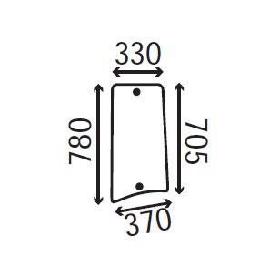 Ανταλλακτικό κρύσταλλο πλαϊνό αριστερό/δεξί