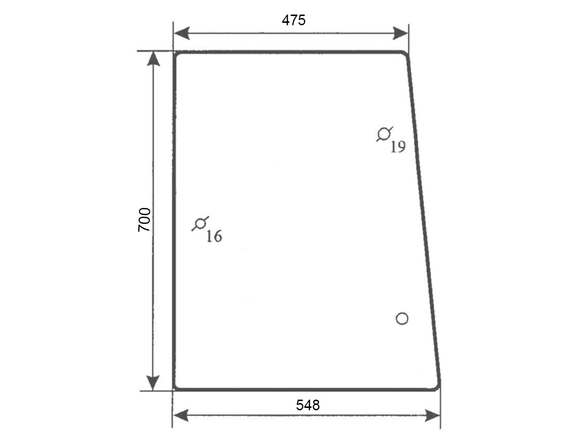 Ανταλλακτικό κρύσταλλο πλαϊνό αριστερό/δεξί 