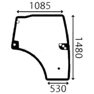Ανταλλακτικό κρύσταλλο δεξιάς πόρτας