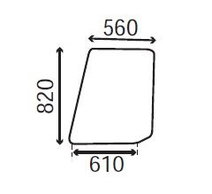 Ανταλλακτικό κρύσταλλο πόρτας αριστερής/δεξιάς άνω