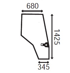 Ανταλλακτικό κρύσταλλο δεξιάς πόρτας