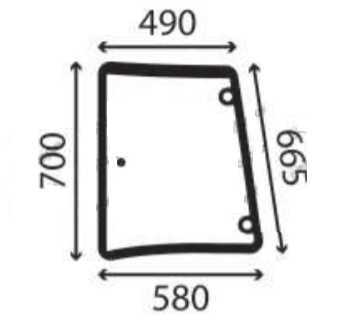 Ανταλλακτικό κρύσταλλο πλαϊνό αριστερό