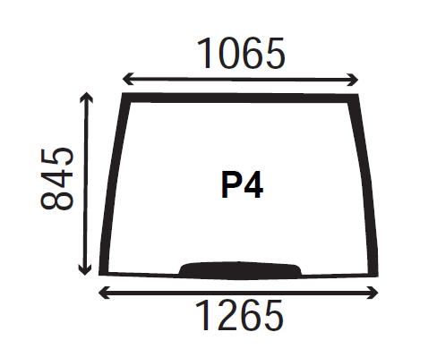 Ανταλλακτικό κρύσταλλο εμπροσθίου παρμπρίζ