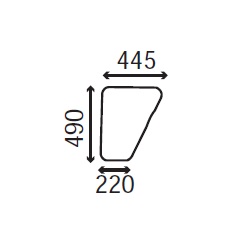 Ανταλλακτικό κρύσταλλο πόρτας αριστερής/δεξιάς κάτω