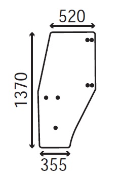 Ανταλλακτικό κρύσταλλο αριστερής πόρτας