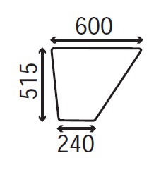Ανταλλακτικό κρύσταλλο πόρτας αριστερής/δεξιάς κάτω