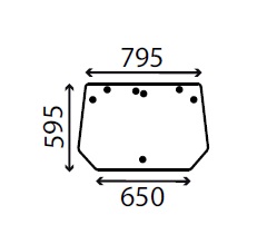 Ανταλλακτικό κρύσταλλο οπίσθιο
