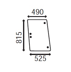 Ανταλλακτικό κρύσταλλο πλαϊνό αριστερό/δεξί