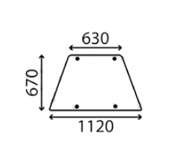 Ανταλλακτικό κρύσταλλο πλαϊνό αριστερό/δεξί