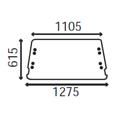 Ανταλλακτικό κρύσταλλο οπίσθιο