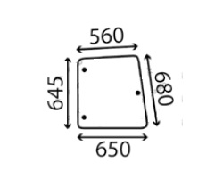 Ανταλλακτικό κρύσταλλο πλαϊνό αριστερό/δεξί