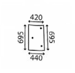 Ανταλλακτικό κρύσταλλο πλαϊνό αριστερό