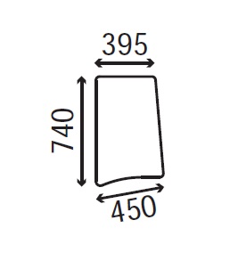 Ανταλλακτικό κρύσταλλο πλαϊνό αριστερό/δεξί 