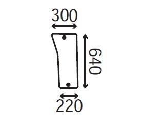 Ανταλλακτικό κρύσταλλο εμπρόσθιο αριστερό/δεξί κάτω