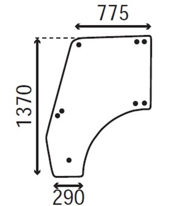 Ανταλλακτικό κρύσταλλο πόρτας