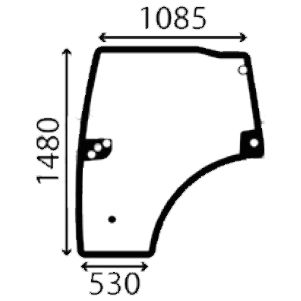 Ανταλλακτικό κρύσταλλο αριστερής πόρτας