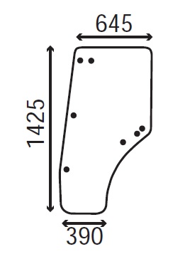 Ανταλλακτικό κρύσταλλο πόρτας