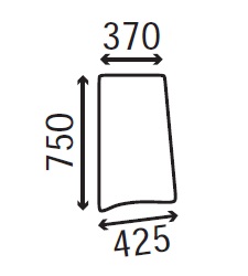 Ανταλλακτικό κρύσταλλο πλαϊνό αριστερό/δεξί 