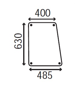Ανταλλακτικό κρύσταλλο πλαϊνό αριστερό/δεξί