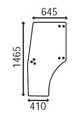 Ανταλλακτικό κρύσταλλο αριστερής πόρτας