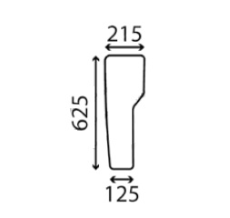 Ανταλλακτικό κρύσταλλο εμπρόσθιο κάτω δεξί
