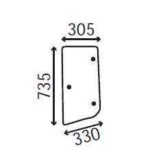 Ανταλλακτικό κρύσταλλο πλαϊνό αριστερό/δεξί