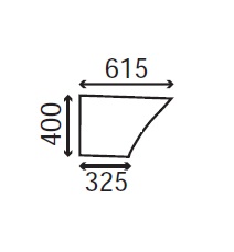 Ανταλλακτικό κρύσταλλο πόρτας αριστερής/δεξιάς κάτω