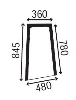 Ανταλλακτικό κρύσταλλο πλαϊνό αριστερό πάνω