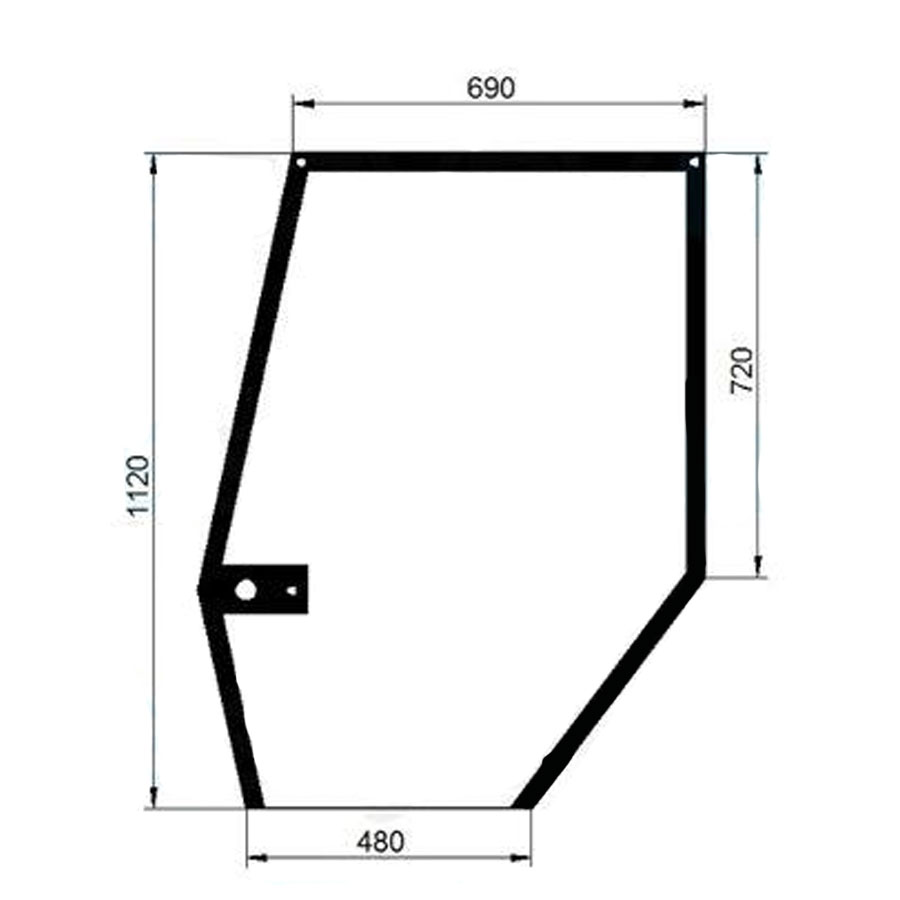 Ανταλλακτικό κρύσταλλο πόρτας αριστερής άνω