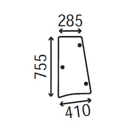 Ανταλλακτικό κρύσταλλο πλαϊνό αριστερό/δεξί